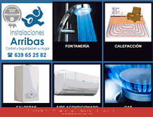 Tablet Screenshot of instalacionesarribas.com